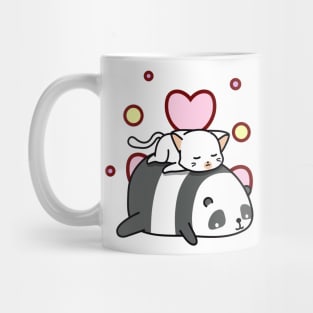 Cute Panda Sweet Sleep with Kitty Mug